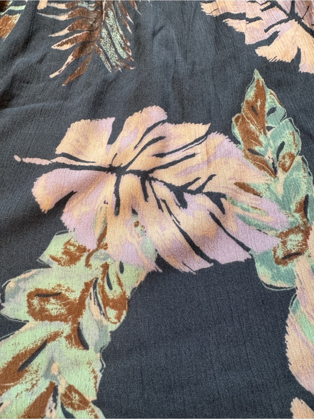 Illa Illa Anthropologie Boho Tropical Smocked Mini Dress L Vacation Resort - Picture 7 of 9